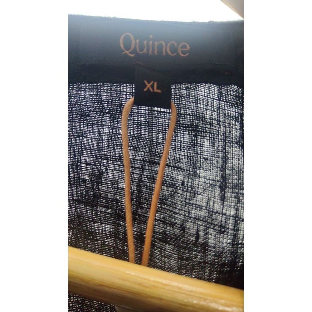 Quince Black Linen Sleeveless Top - Picture 3 of 5